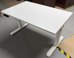 White 47.5"x30" Height Adjustable Table - Used