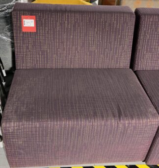Purple & Gold Patterned Lounge Bench - Used