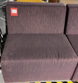 Purple & Gold Patterned Lounge Bench - Used