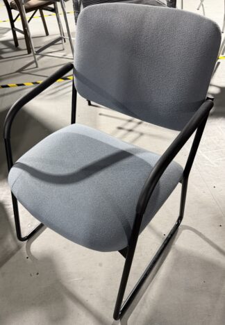 Slate Gray Fabric Side Chair - Used