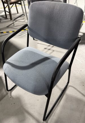 Slate Gray Fabric Side Chair - Used