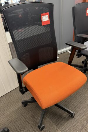 Orange Fabric Seat HON "Ignition" Task Chair - Used