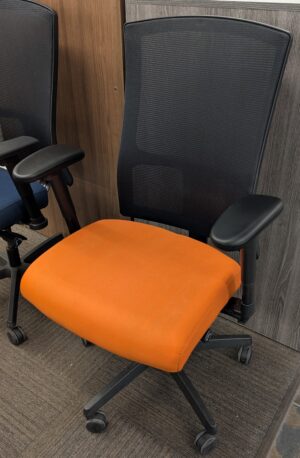 Orange Fabric Seat HON "Ignition" Task Chair - Used