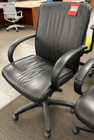 Steelcase 2006 Black Leather "Turnstone" - Used