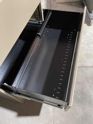 Taupe 36" Wide 3-Drawer Lateral Files - Used - Image 3