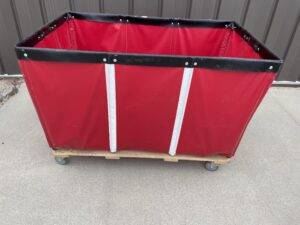 Red Canvas Cart 34”x54”x37” tall - Used