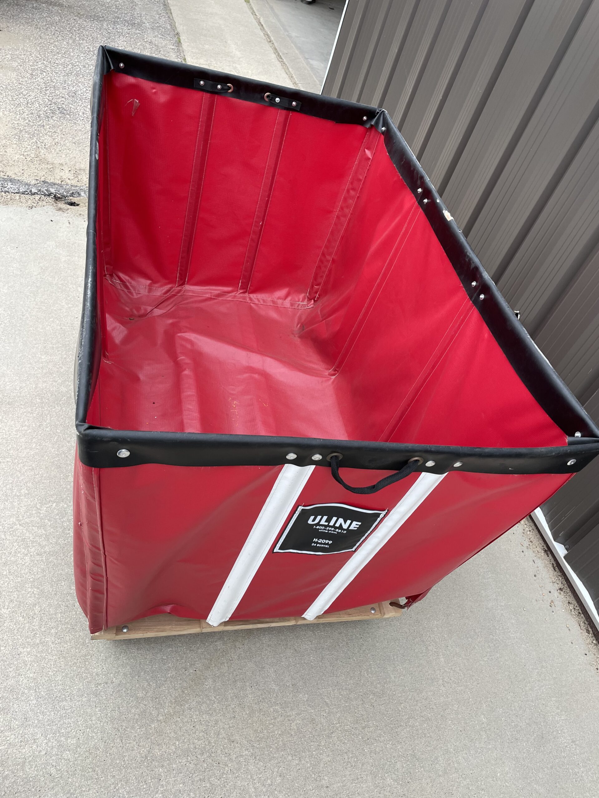 Red Canvas Cart 34”x54”x37” tall - Used - Image 3