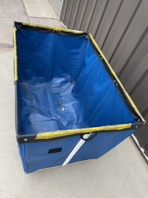 Blue Canvas Cart 32”x48”x36” tall - Used - Image 3