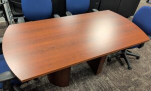 Indiana 6' Cherry Laminate Conference Table - Used